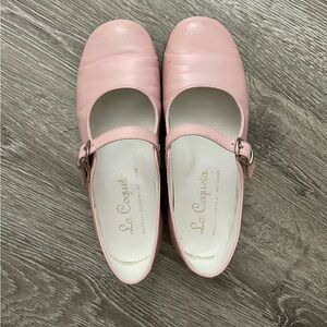La Coqueta Light Pink Mary Jane Shoes